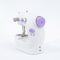 Kit de couture automatique portable pour la maison, 202 pièces, avec lumière, pour usage domestique