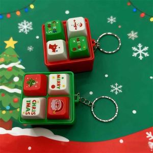 Porte-clés anti-stress personnalisé de Noël, bouton de clavier à pression pour soulager l'anxiété, jouet pour enfants - Product Image 1