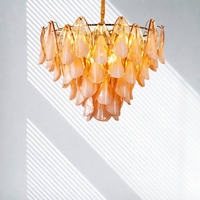 Lustre moderne de style Murano pour la décoration intérieure, salle à manger, salon, hôtel, villa, cuisine, lampe suspendue en verre LED