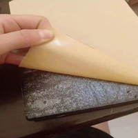 Feuille d'isolation thermique et insonorisante industrielle en mousse NBR/PVC écologique à carreaux Cairun CR-EVA 5 mm, ignifuge R5.0