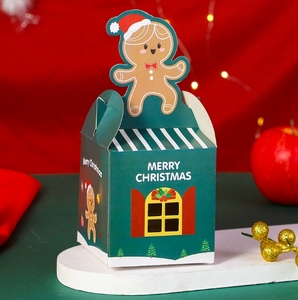 Boîte cadeau de Noël moderne en carton imprimé avec motif de dessin animé pour l'emballage de fruits du réveillon de Noël - Product Image 6