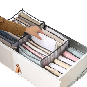Mesh Nylon Foldable Wardrobe Drawer Inner Bra Storage Box Closet Organizer Panties Bra Storage Box