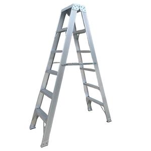 Échelle pliante <span class=keywords><strong>double</strong></span> face en aluminium, capacité de charge 150 kg, pour usage domestique et commercial, directement de l'usine - Product Image 2