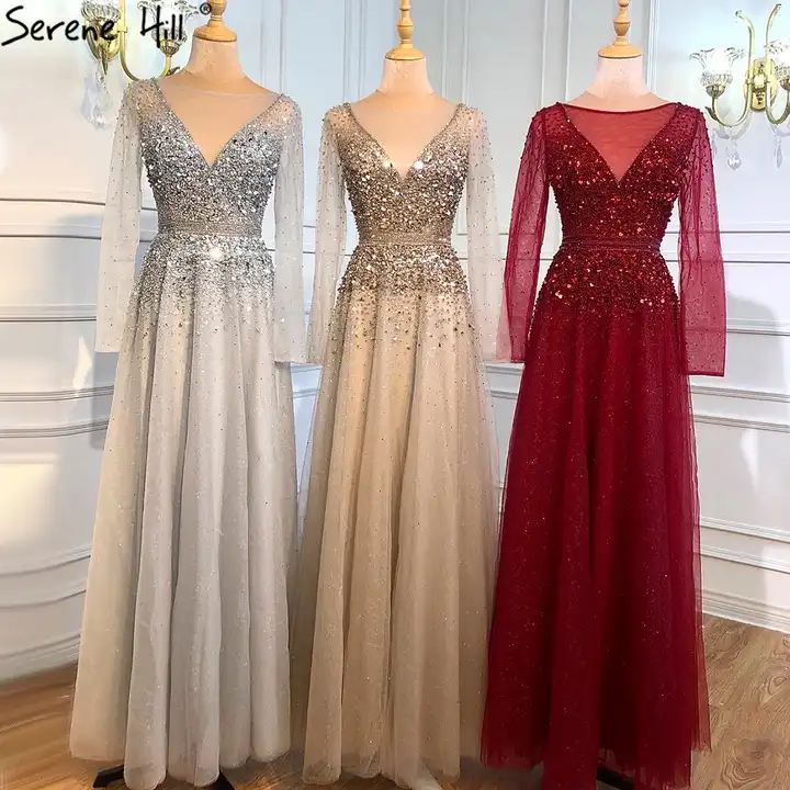 Buy Backless Grey V Neck Sexy Prom Dresses with Slit Rhinestone See Through  Evening Gowns P1105 Online – jolilis