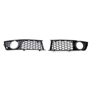Grille avant supérieure et inférieure StarNav + Grille de phare antibrouillard en nid d'abeille pour B6 2002 2003 2004 2005 2006 Kit carrosserie - Product Image 1