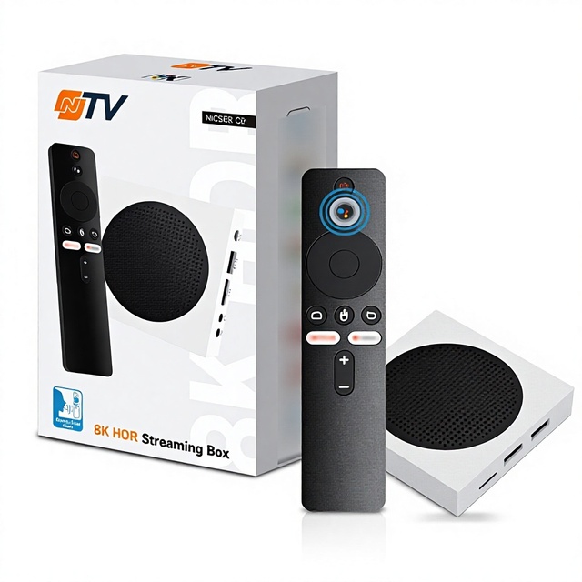 Cross-border E-commerce NTV Network Android Set-top Box with 1080p for Voice Remote Wi-Fi 6 for Built-in TV Player