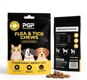 Comprimés <span class=keywords><strong>anti</strong></span>-ver à croquer <span class=keywords><strong>pour</strong></span> chats et chiens Supplément de vitamines <span class=keywords><strong>pour</strong></span> les soins de santé des animaux de compagnie emballés dans des bouteilles - Product Image 3