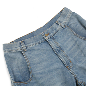 Shorts Cargo Vintage Teñidos a Mano con <span class=keywords><strong>Spray</strong></span>, Al Por Mayor, Lavado Azul Claro, Estilo Holgado, Jorts, Novedad 2026, 100% Algodón, Shorts Utilitarios - Product Image 3