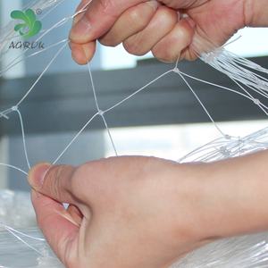 चीन फैक्टरी 0.7 मिमी मोटाई सुतली 6 सेमी वर्ग सफेद सुपर मजबूत नायलॉन मोनोफिलामेंट मछली पकड़ने का जाल डबल नॉट के साथ - Product Image 4