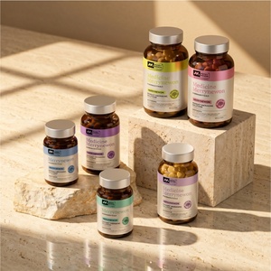 Bouteilles en verre givré personnalisées vides pour médicaments et pilules 120ml 150ml 200ml 250ml 300ml, flacons ambrés pour compléments alimentaires - Product Image 3