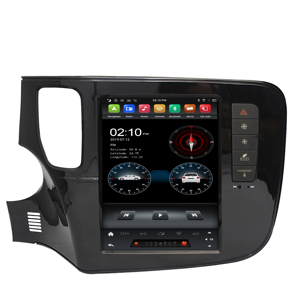 KD-97033 9,7 ''klyde Tesla Android автомобильное радио для Mitsubishi Outlander 2014-2019 сенсорный экран аудио GPS Мультимедиа BT 4G WiFi