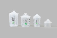 Pot de pistolet transparent de 200ml Fournitures de finition automobile Tasse de peinture en aérosol jetable en plastique Tasse de pulvérisation de peinture à l'échelle Nouveau design