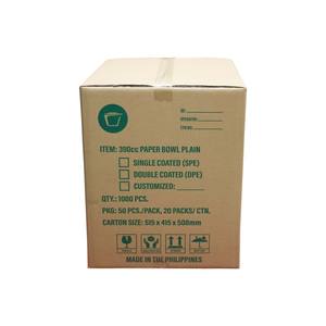 Vente en gros de bol kraft jetable 390cc en papier d'emballage à emporter biodégradable de qualité alimentaire bol à salade bol à soupe Philippine - Product Image 4