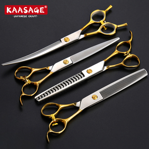 <span class=keywords><strong>Ciseaux</strong></span> <span class=keywords><strong>de</strong></span> <span class=keywords><strong>toilettage</strong></span> professionnels pour chiens <span class=keywords><strong>de</strong></span> 7,5 pouces en or, ensemble <span class=keywords><strong>de</strong></span> <span class=keywords><strong>ciseaux</strong></span> japonais 440C pour animaux <span class=keywords><strong>de</strong></span> compagnie, <span class=keywords><strong>ciseaux</strong></span> <span class=keywords><strong>de</strong></span> coupe courbés et <span class=keywords><strong>ciseaux</strong></span> effilants - Product Image 1