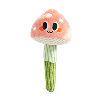 Jouet pour chat en peluche en forme de champignon simulé avec Silvervine et Catnip pour mordre et jouer seul