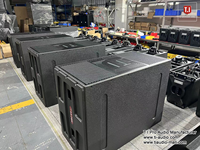 Système de sonorisation de scène T.I Pro Audio double caisson de basses 18 pouces pour grands spectacles en direct