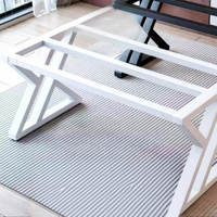 Pieds de table en métal en forme de Z robustes, base de bureau industrielle en acier pour table de salle à manger, accessoires de quincaillerie