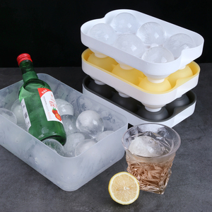 Moule à glaçons et à boules en silicone de qualité alimentaire grande taille, avec couvercle, pour la fabrication de crème glacée - Vente chaude - Product Image 3