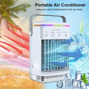 Aire acondicionado portátil Mini enfriador USB ventilador de aire acondicionado 700ml ventilador de refrigeración de aire de agua helada con humidificador para dormitorio - Product Image 3