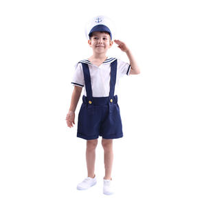 Fête des enfants marin Cosplay bleu foncé marine uniforme Halloween soirée maternelle Performance <span class=keywords><strong>vêtements</strong></span> - Product Image 2