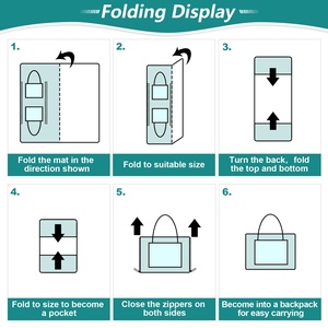 Waterproof Outdoor Quilting <b>Camping</b> Picnic <b>Mat</b> Hawaii Flowers Print Tote Bag extra LargeTravel <b>Camping</b> Rug - Product Image 5