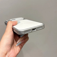 Luxuriöse Glänzende Laser-Ray-Feder-Garn-Handyhülle für iPhone 17 16 15 14 Pro Max 17 Pro mit Glas-Kameralinsen-Schutz, Harte Abdeckung Funda