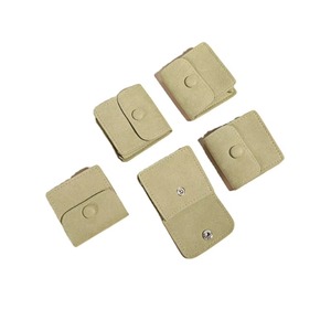 Pochette à bijoux en microfibre velours avec logo personnalisé et bouton – Emballage cadeau de luxe pour colliers, boucles d'oreilles, bagues, petites entreprises - Product Image 4