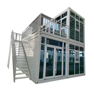 Tiny house easy mobile housing prefab shipping 20ft 40ft flat pack detachable cabin villa container house exhibition