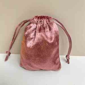 Sac en velours personnalisé avec cordon de serrage pour le rangement de bijoux, sac en velours avec cordon de serrage - Product Image 6