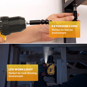 DEGLASERS Perceuses électriques professionnelles d'usine 12V alimentées par une batterie Li-ion rechargeable Perceuse électrique à moteur sans balais sans fil - Product Image 6