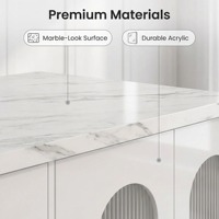 Îlot de cuisine moderne et spacieux avec rangement, table de salle à manger en marbre veiné avec tiroirs de rangement, armoire îlot fixe pour 4 à 6 personnes
