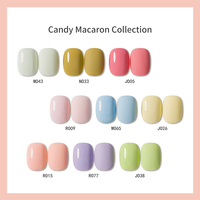 UNNA 10ml Vernis Gel Couleur Sans HEMA ni TPO, Teintes Macaron, Couleurs Vives, Fraîches et Naturelles, pour Jeunes Femmes et Belles Filles, Fournitures d'Art Ongulaire