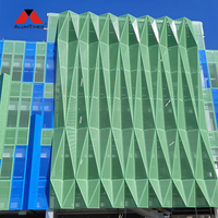 Mur rideau extérieur en maille d'aluminium moderne et personnalisé Alumtimes, imperméable et écologique, pour la décoration extérieure des gymnases et des hôtels