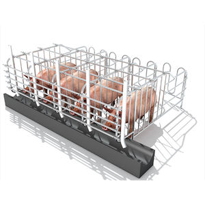 Nouvelle cage de gestation pour porcs durable avec mangeoires, surface lisse, longue durée de vie, acier galvanisé à chaud anti-corrosion - Product Image 1