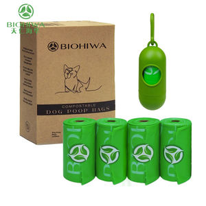 Bitki bazlı mısır nişastası endog 32 sertifikalı biyobozunur ve köpek için Compostable Poo çanta - Product Image 1