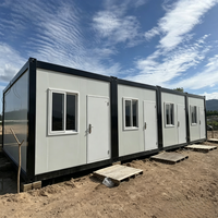 Casa Contenedor Modular Pequeña de 20 pies, Casa Prefabricada de Acero para Estudio, Apartamento, Taller o Camping