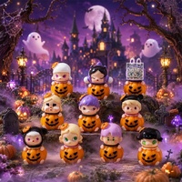 Halloween feestversiering tafeldecoratie slijmcharms slijm accessoires Trick or Treat Boo mandvullers schattige mini-pompoen figuurtjes