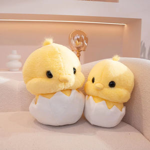 Recién llegado, juguete de peluche de <span class=keywords><strong>pollito</strong></span> amarillo suave con cáscara de huevo, Fiesta infantil, regalo de cumpleaños, felpa que sale de <span class=keywords><strong>la</strong></span> concha, pollo pequeño - Product Image 5
