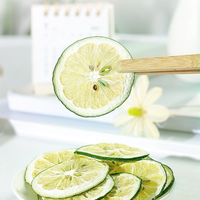 Tranches de citron vert séché en gros, procédées par lyophilisation, collation de fruits naturels de haute qualité, saine, en vrac, pour l'exportation
