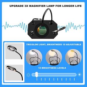 Магнитная паяльная станция с 3-кратным увеличительным стеклом - Product Image 4