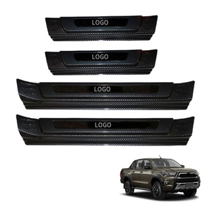 Hot Selling NEW DESIGN <b>Door</b> Sill <b>Plate</b> Accessory for TOYOTA for Hilux Revo Exterior Accessories Car Styling - Product Image 1