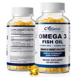 Capsules d'huile de poisson oméga <span class=keywords><strong>3</strong></span> pour adultes, riches en DHA et EPA, anti-âge, pour la santé de la peau, des yeux, du cœur, du cerveau, soutien du système immunitaire - Product Image 1