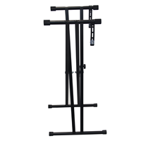 Heavy-Duty Digital Rack Piano Stand Adjustable Detachable Double-Desk Keyboard Stand for Electronic Musical Instruments