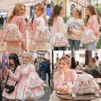 Sac à dos multifonctionnel avec poches zippées pour organiser les articles d'anime et créer une sacoche Ita personnalisée pour les concerts OEM