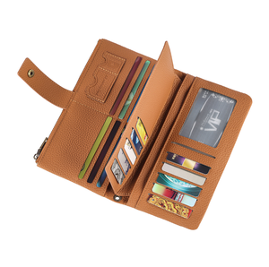 RFID Blocking Anti-theft Women's Wallets Card Holder Multi-functional Trifold Short Money Clips Retro Large Capacity Coin <b>Purses</b> - Product Image 3
