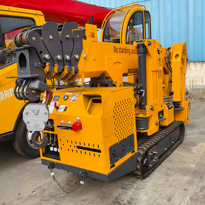 무료 배송 3 톤 모바일 미니 크롤러 플라이 지브 맨 바구니 최저가 스파이더 크레인 판매 - Product Image 4