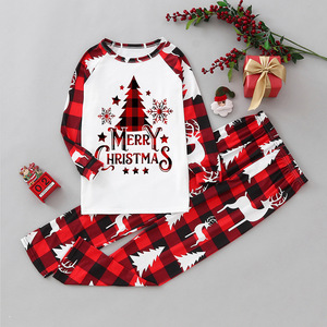 Natal Família Combinando Roupas 2 Peças Pijama Set Casual Solto Pijamas Xmas Família Olha Pijama - Product Image 2