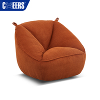 Fauteuil pivotant moderne en tissu MANWAH CHEERS, pivotant à 360° °   Fauteuil rembourré en mousse haute densité pour salon, chambre et hôtel