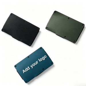 <span class=keywords><strong>Clip</strong></span> Portasoldi in Metallo Sottile e Leggero, Contiene 20 Carte e 8 Banconote, Portafoglio Minimalista in Lega di Alluminio con Blocco RFID per Uomo - Product Image 1