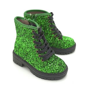 รองเท้าบูทเด็กผู้หญิงแบบมีกลิตเตอร์แฟชั่นสั่งทำพิเศษ - Product Image 1